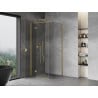 Mexen Mist-H T cabine de douche pivotante gauche 110 x 110 cm, transparent, or brossé - 8A5T-110-110-55-00-L