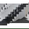 Mexen Pretoria Duo cabine de douche battante 80 x 70 cm, transparent, noir + receveur Plat - 852-080-070-70-02-4010B