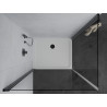 Mexen Pretoria Duo cabine de douche pivotante 80 x 70 cm, transparent, noir + receveur Flat - 852-080-070-70-02-4010B