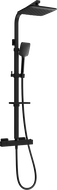 Mexen CQ62 ensemble de douche en surface avec colonne de douche et robinet thermostatique, noir - 772506295-70