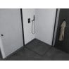 Mexen Pretoria Duo cabine de douche pivotante 100 x 90 cm, transparent, noir - 852-100-090-70-00-02