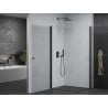 Mexen Pretoria Duo cabine de douche pivotante 100 x 90 cm, transparent, noir - 852-100-090-70-00-02