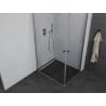 Mexen Pretoria Duo cabine de douche pivotante 100 x 90 cm, transparent, chrome - 852-100-090-02-00
