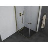 Mexen Pretoria Duo cabine de douche pivotante 100 x 90 cm, transparente, or - 852-100-090-50-00-02