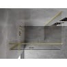 Mexen Mist-H T cabine de douche pivotante gauche 110 x 80 cm, transparent, or brossé - 8A5T-110-080-55-00-L
