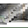 Mexen Mist H T cabine de douche ouverture gauche 90 x 85 cm, transparent, or brossé - 8A5T-090-085-55-00-L