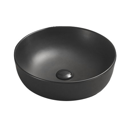 Mexen Lana lavabo de comptoir 41 x 41 cm, Noir mat - 22234185