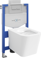 Mexen Teo ensemble encastrable WC châssis Fenix XS-U avec cuvette WC, blanc brillant - 6853385XX00