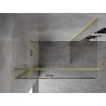 Mexen Mist-H T cabine de douche pivotante gauche 80 x 110 cm, transparent, or brossé - 8A5T-080-110-55-00-L