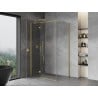 Mexen Mist-H T cabine de douche pivotante gauche 105 x 110 cm, transparent, or brossé - 8A5T-105-110-55-00-L