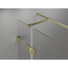Mexen Lunar T cabine de douche battante droite 75 x 80 cm, transparent, or brossé - 834T-075-080-55-00-P