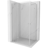 Mexen Roma Duo cabine de douche battante 120 x 70 cm, transparent, chrome - 854-120-070-02-00