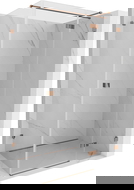 Mexen Lunar T cabine de douche pivotante droite 90 x 100 cm, transparent, or rose - 834T-090-100-60-00-P