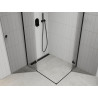 Mexen Roma Double cabine de douche pivotante 90 x 80 cm, transparente, noire - 854-090-080-70-00-02