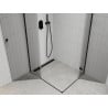 Mexen Roma Duo cabine de douche pivotante 100 x 90 cm, transparente, noire - 854-100-090-70-00-02