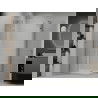 Mexen Roma Duo cabine de douche pivotante 80 x 70 cm, transparent, chrome + receveur plat - 854-080-070-01-02-4010