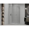 Mexen Roma Duo cabine de douche pivotante 100 x 90 cm, transparent, chromé + receveur plat - 854-100-090-01-02-4010