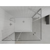 Mexen Roma Duo cabine de douche pivotante 100 x 90 cm, transparent, chromé + receveur plat - 854-100-090-01-02-4010
