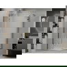 Cabine de douche pivotante Mexen Roma Duo 100 x 90 cm, transparente, or + receveur plat - 854-100-090-50-02-4010G