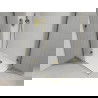 Cabine de douche pivotante Mexen Roma Duo 100 x 90 cm, transparente, or + receveur plat - 854-100-090-50-02-4010G