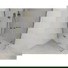 Cabine de douche pivotante Mexen Roma Duo 100 x 90 cm, transparente, or + receveur plat - 854-100-090-50-02-4010G
