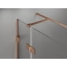 Mexen Lunar T cabine de douche battante gauche 80 x 100 cm, transparent, cuivre brossé - 834T-080-100-65-00-L