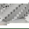 Mexen Roma Duo cabine de douche battante 100 x 90 cm, transparent, noir + receveur plat - 854-100-090-70-02-4010B