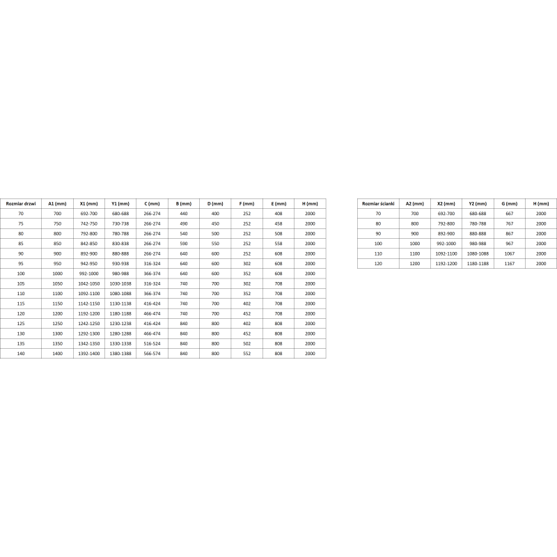 Mexen Lunar T cabine de douche pivotante gauche 85 x 120 cm, transparent, cuivre brossé - 834T-085-120-65-00-L