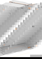 Mexen Lunar T cabine de douche pivotante droite 85 x 100 cm, transparent, cuivre brossé - 834T-085-100-65-00-P