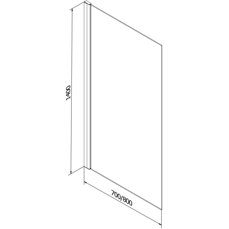 Mexen Alex paroi de douche à 1 vantail 70 x 140 cm, grille noire - 893-070-001-70-77