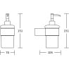 Mexen Base distributeur de savon, Noir/Or - 70882388-57