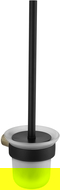 Mexen Base brosse de toilette, noire/dorée - 7088250-57