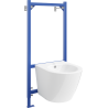 Ensemble encastré bidet Mexen châssis Fenix B avec bidet Lena, blanc - 69935224800
