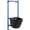 Mexen Lena ensemble encastré WC bidet structure Fenix B avec bidet, noir brillant - 69935224870