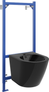 Ensemble encastré bidet Mexen Fenix B avec bidet Lena, noir brillant - 69935224870