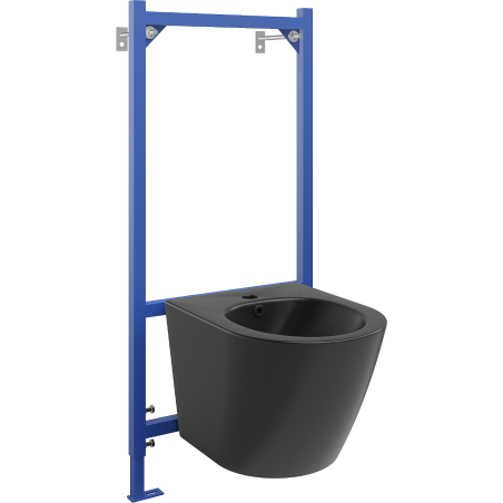 Mexen ensemble encastré bidet cadre Fenix B avec bidet Lena, noir mat - 69935224885