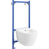 Ensemble encastré bidet Mexen châssis Fenix B avec bidet Carmen, blanc - 69935884900
