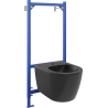 Ensemble encastré bidet cadre Fenix B avec bidet Carmen, noir mat - 69935884985