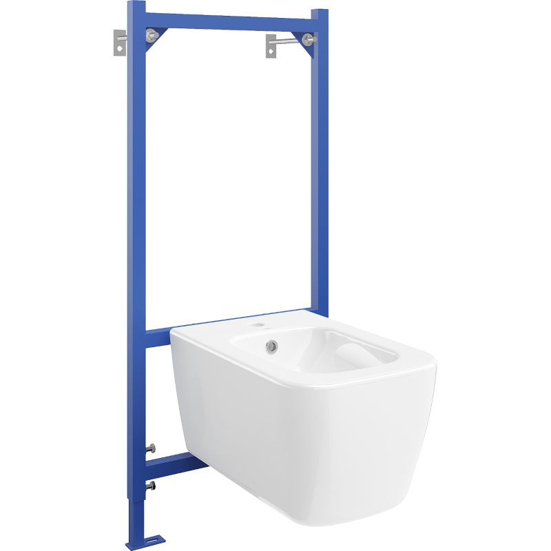 Mexen ensemble encastré bidet cadre Fenix B avec bidet Margo, blanc - 69935425100