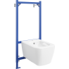 Mexen ensemble encastré pour bidet cadre Fenix B avec bidet Margo, blanc - 69935425100