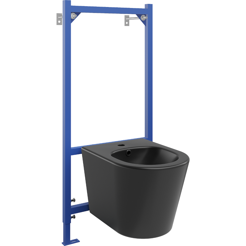 Mexen Rico ensemble encastré bidet structure Fenix B avec bidet, noir mat - 69935724885