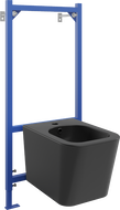 Ensemble encastré bidet Mexen cadre Fenix B avec bidet Teo, noir mat - 69935855185
