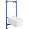 Mexen York ensemble encastré bidet cadre Fenix B avec bidet, blanc - 69935115500