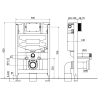 Mexen Fenix XS-F cadre encastré pour WC - 60800