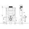 Mexen Fenix XS-U cadre encastré pour WC - 60850