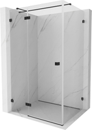 Mexen Lunar T cabine de douche pivotante gauche 70 x 80 cm, transparent, noir - 834T-070-080-70-00-L