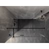 Mexen Lunar T cabine de douche pivotante gauche 70 x 110 cm, transparente, noire - 834T-070-110-70-00-L