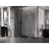 Mexen Lunar T cabine de douche pivotante gauche 75 x 80 cm, transparent, noir - 834T-075-080-70-00-L