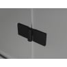 Mexen Lunar T cabine de douche pivotante gauche 75 x 80 cm, transparent, noir - 834T-075-080-70-00-L