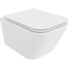 Mexen Madox cuvette WC sans rebord avec abattant à descente lente slim, duroplast, blanc brillant - 30154000